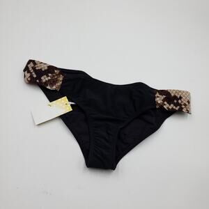 4/$25 Sun Kitten Black Bottom with Snake Print